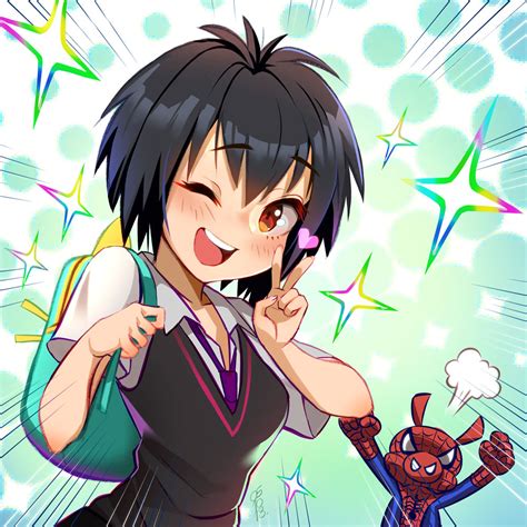 peni parker anime|Breaking Down the Spiderman Into the Spider.